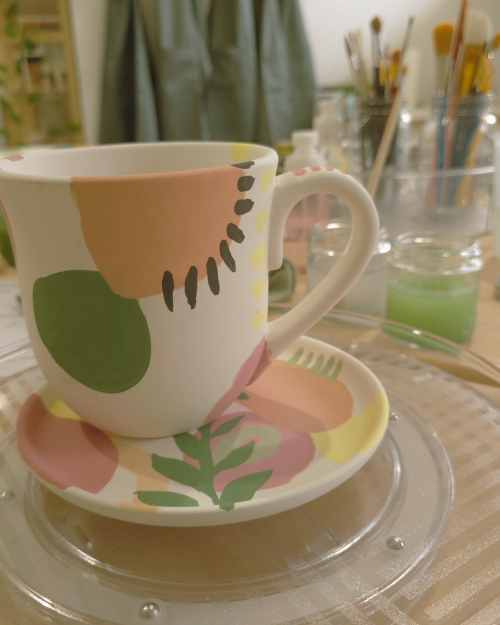 the pottery patch pottery painting abstract art